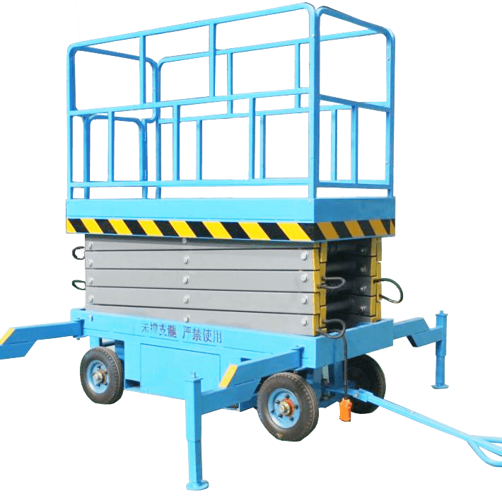 Manually Mobile Scissor Lift Precision Arm Support SEVENCRANE
